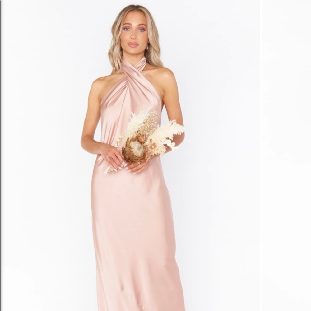 Show Me Your Mumu Jasmine Halter Bridesmaid Dress